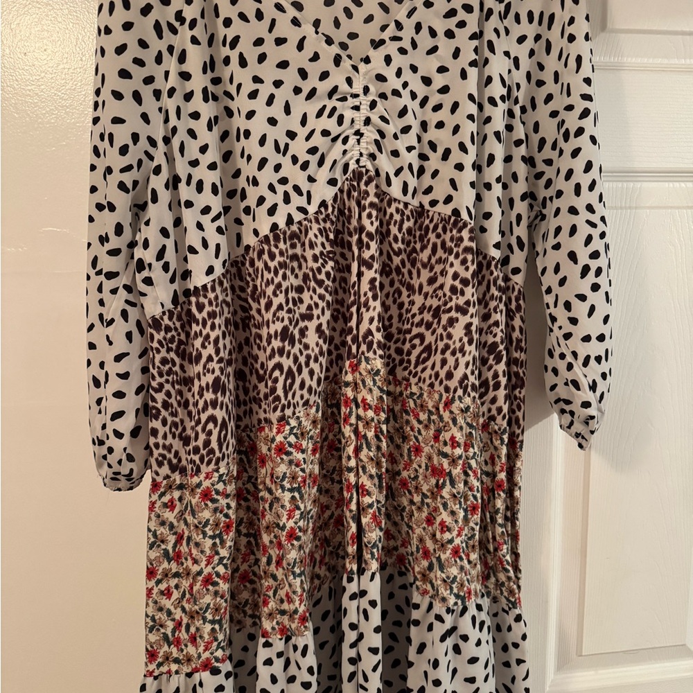Umgee Black and White Patterned women’s Dress